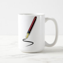 Fountain Pen Coffee Mug