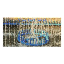 Fountain Personalized Photo Card
