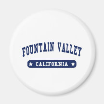 Fountain Valley California College Style tee shirt Magnet