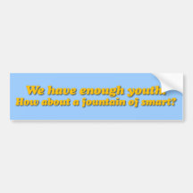 fountainofsmart whitet bumper stickers