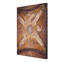 Four angels with the symbols of the gallery wrapped canvas