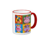 Four Animal Faces Coffee Mugs