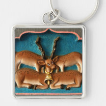 Four Deers Key Chain