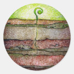 Four Elements Earth Round Stickers