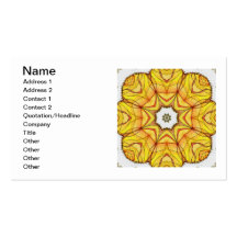 Four Elements Fire Mandala Business Card Template
