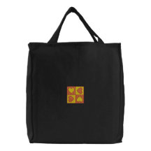 Four Hearts Embroidered Bag