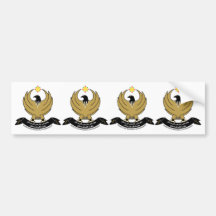 FOUR Kurdistan Coat of Arms Bumper Stickers