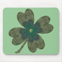 Four Leaf Clover Mouse Pad