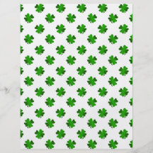 Four leaf clovers in green fade custom flyer