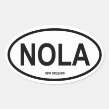 FOUR New Orleans "NOLA" Stickers