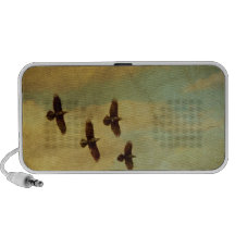 Four Ravens Flying Mini Speakers