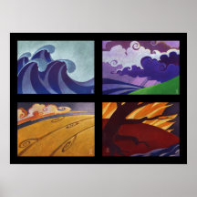 Four Seasons - Four Elements Print