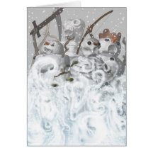 Four Snowmen of the Apocalypse Card