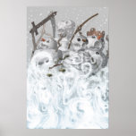 Four Snowmen of the Apocalypse Print