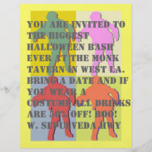 Four Zombies Andy Warhol Style Personalized Flyer