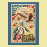 Fourth of July Backyard BBQ Family Party invitations