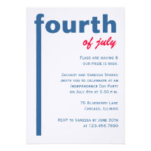 Fourth of July Custom Invitation