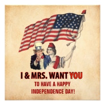 Fourth of July Party Custom Invite
