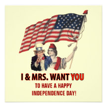 Fourth of July Party Personalised Announcement