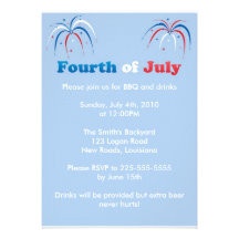Fourth of July Personalized Announcement