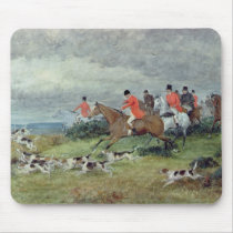 Fox Hunting in Surrey, 19th century mousepads