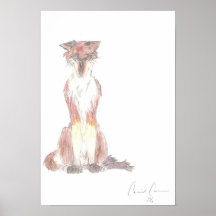 "fox" poster or print by Carrie Cole