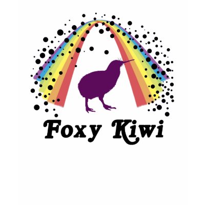 Foxy Kiwi Womens T-Shirt by kiwisoutback