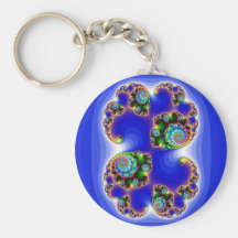 Fractal art keychains