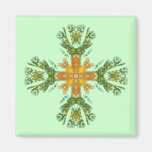 Fractal Celtic Cross Magnet