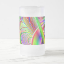 Fractal Design in Bright Colours. Mugs
