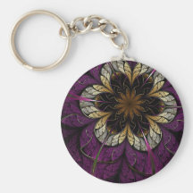 Fractal Keychain: Violet Passion