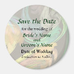 Fractal - Paisley Closeup Save the Date Fridge Magnets