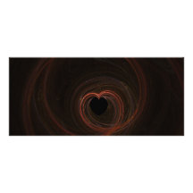 Fractal - Red Heart Custom Rack Cards