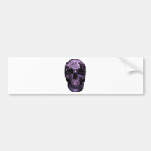 Fractal Skull Design Bumper Stickers