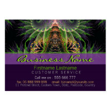 Fractal Temple Forest Business card