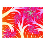 Fractal trees postcard