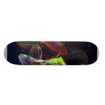 Fractal - Tropical Fish Skate Deck