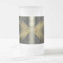 Fractal with brown and black colours. mug
