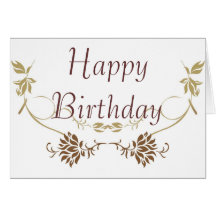 Fractals Happy Birthday - Customise Cards
