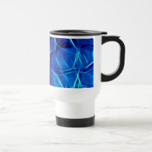 Fractured Ice FRACTAL Cool Style Travel Mug