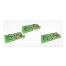 Frag as Fr Francium and Ag Silver Rack Card Template