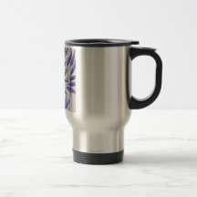 fragment of a purple cutting tree mug