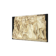 Fragment of a sarcophagus stretched canvas prints