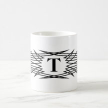 "Frame" Black Pinstripe Mug