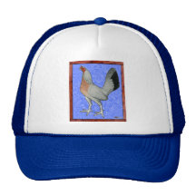 Framed Game Hen Hats