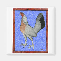 Framed Game Hen Refrigerator Magnets