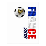 France 2010 Vertical soccer ball logo gifts Post Card