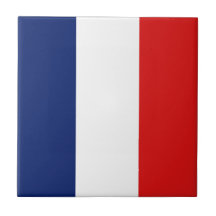 France Flag Ceramic Tile
