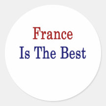 France Is The Best Round Stickers