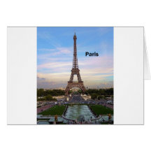 France Paris Eiffel Tower (by St.K) Greeting Card